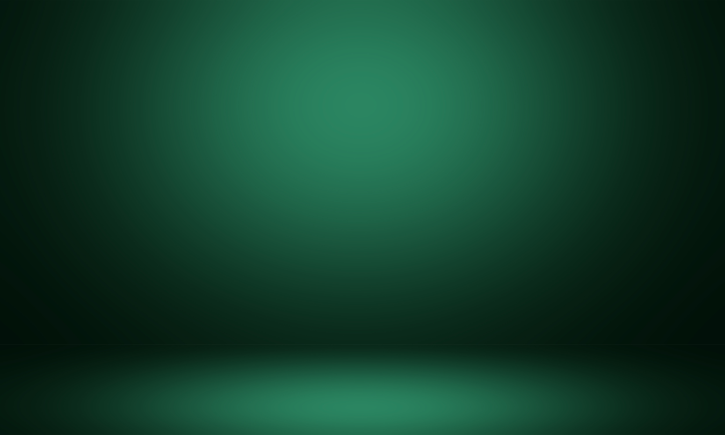 Green room. Empty green studio room, used as background for display your products. Abstract green gradient